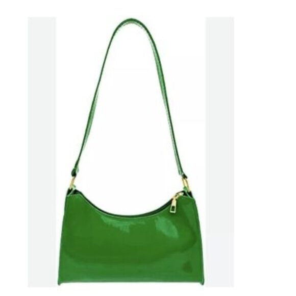 Vivienne Fox Handbags - Vivienne Fox Shoulder / Underarm Bag Faux Leather Versatile Zipper Green Chic